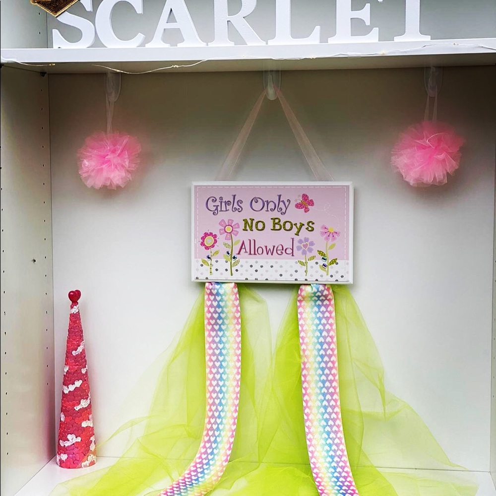 Handmade hair bow holder